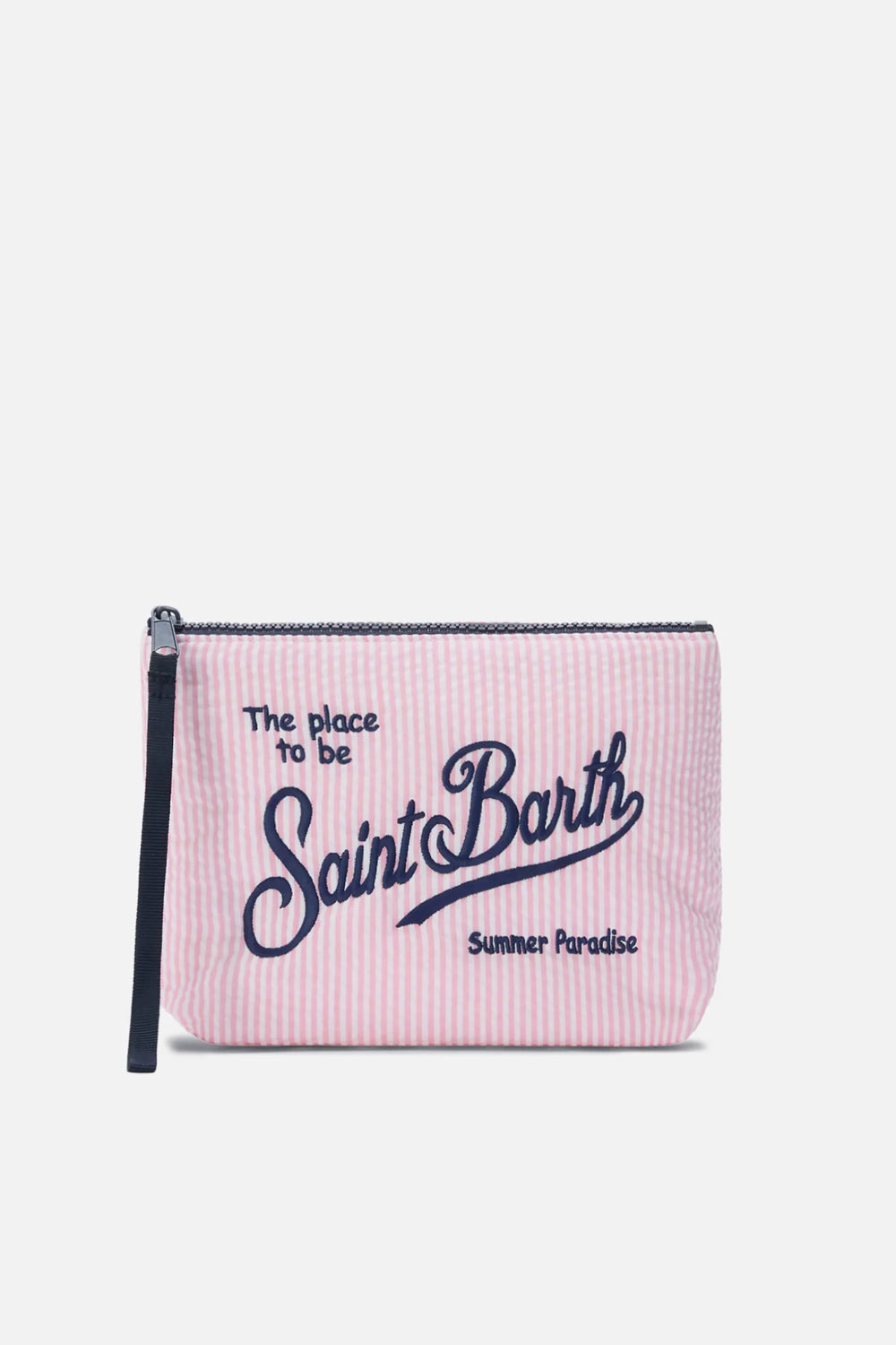 Pochette Aline In Cotone Increspato A Righe ALI0049 -00376L Mc2 Saint Barth 