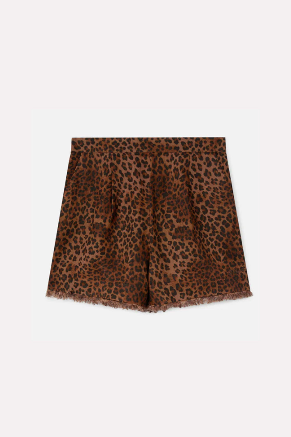 shorts in lino leopardato AMN0001 -07842L Mc2 Saint Barth 