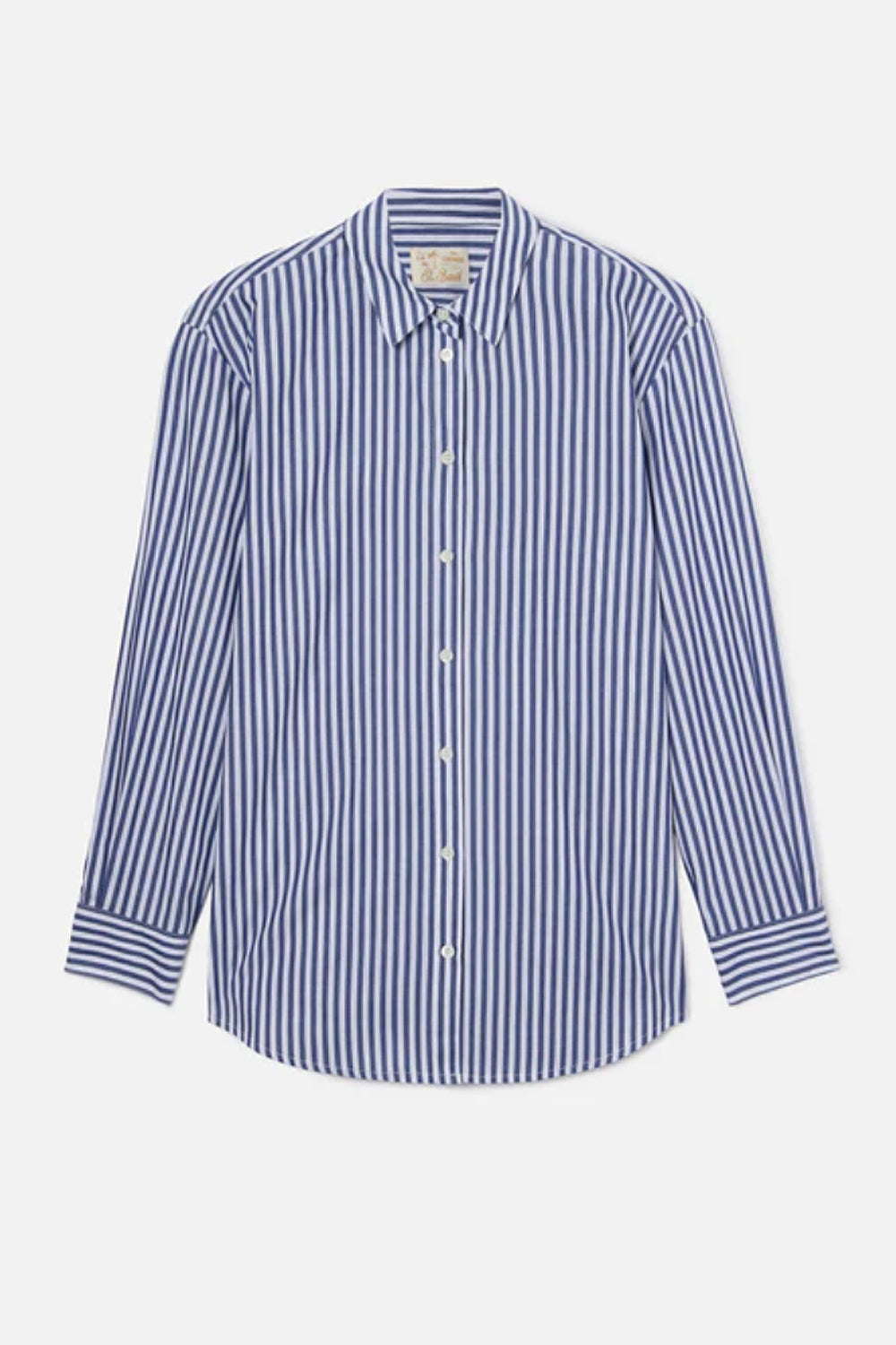 Camicia Brigitte mc2 in cotone a righe beige con ricamo Sport Club BRIG001 -00801L Mc2 Saint Barth 