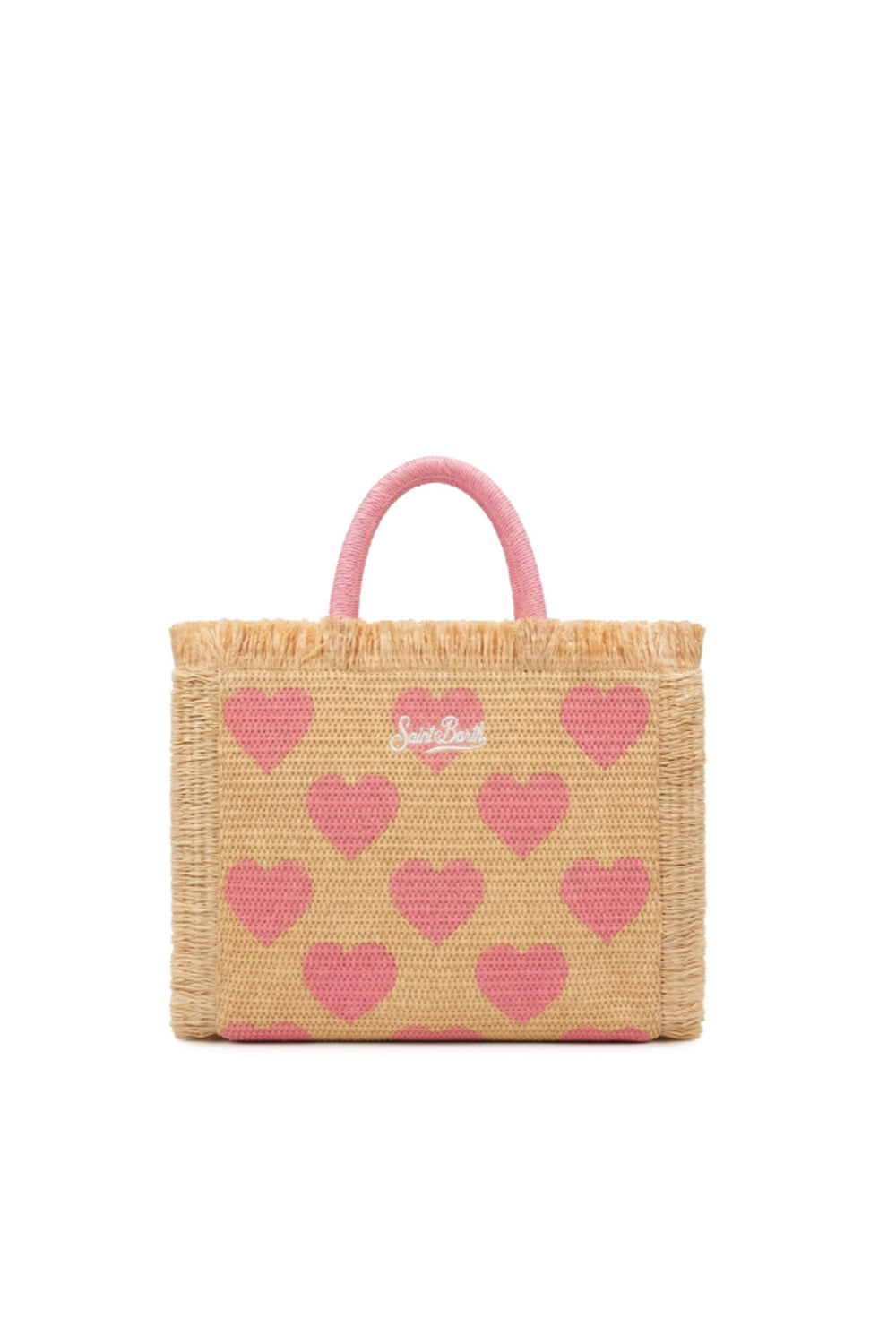 Borsa Colette in paglia con cuori COL0017 -02743L Mc2 Saint Barth 