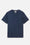 T-shirt Ecstasea mc2 in puro lino blu con logo ricamato