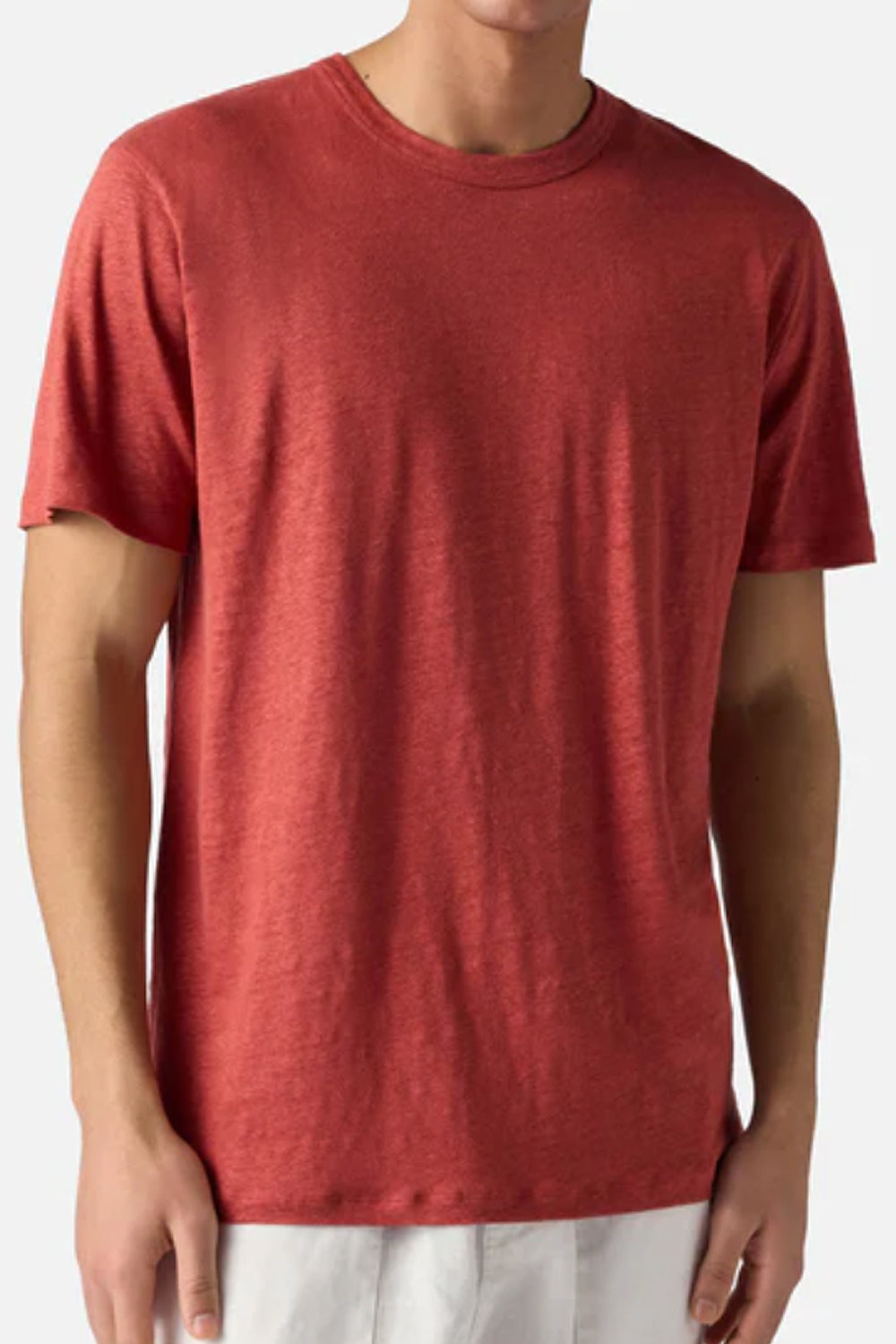 T-shirt Ecstasea mc2 in puro lino blu con logo ricamato ECS0003 -00139L Mc2 Saint Barth 
