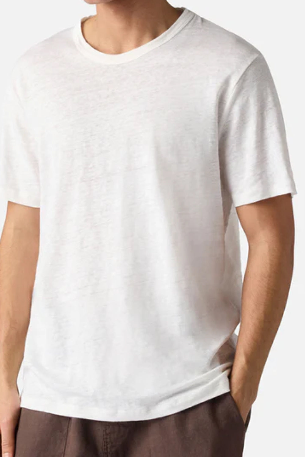 T-shirt Ecstasea mc2 in puro lino blu con logo ricamato ECS0003 -01138L Mc2 Saint Barth 