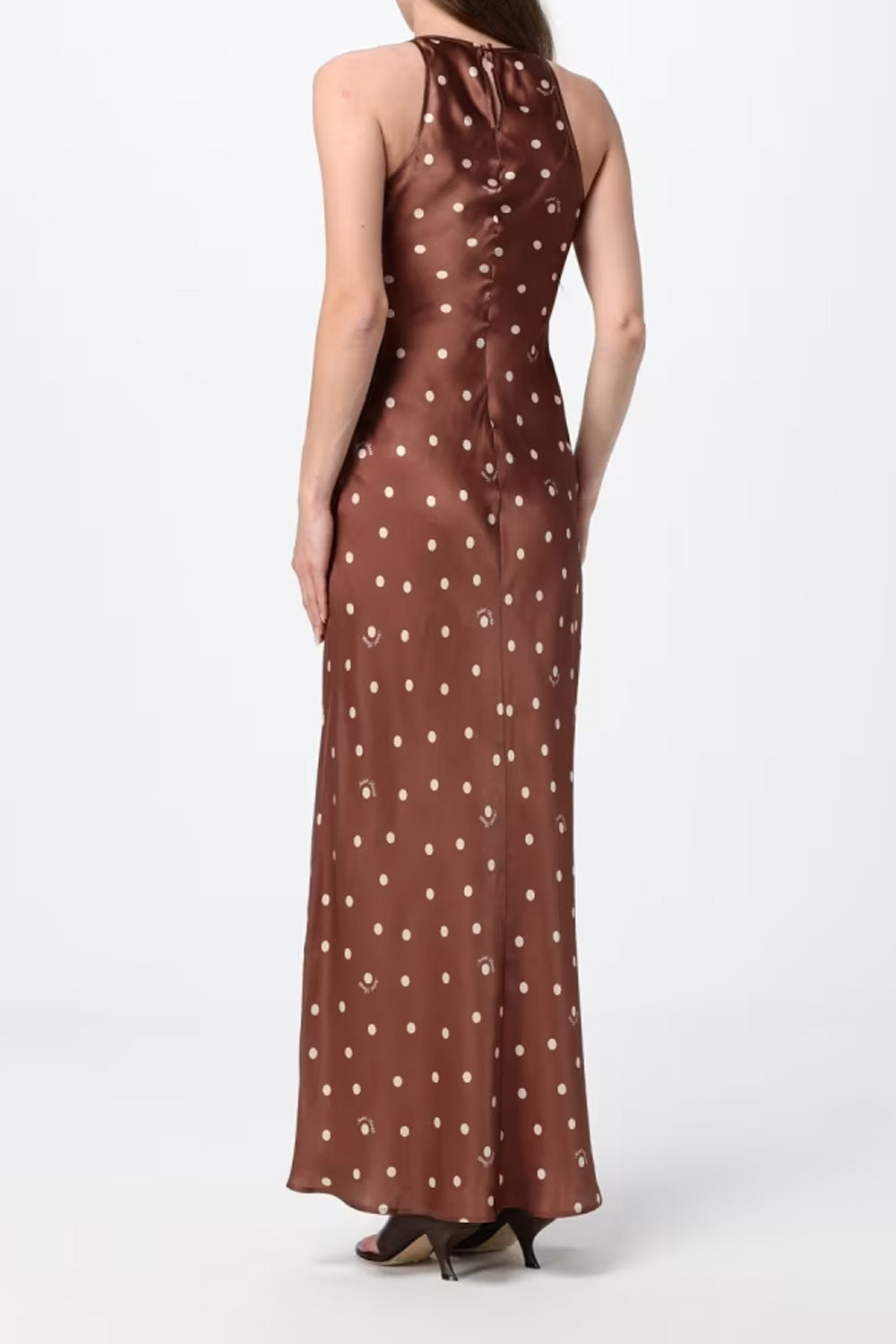 abito lungo sottoveste a pois KTY0001 -01647L Mc2 Saint Barth 