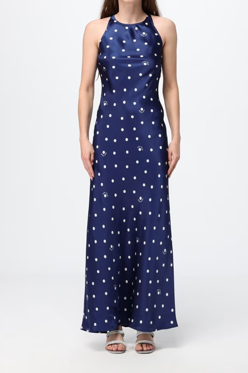 abito lungo sottoveste a pois KTY0001 -01651L Mc2 Saint Barth 