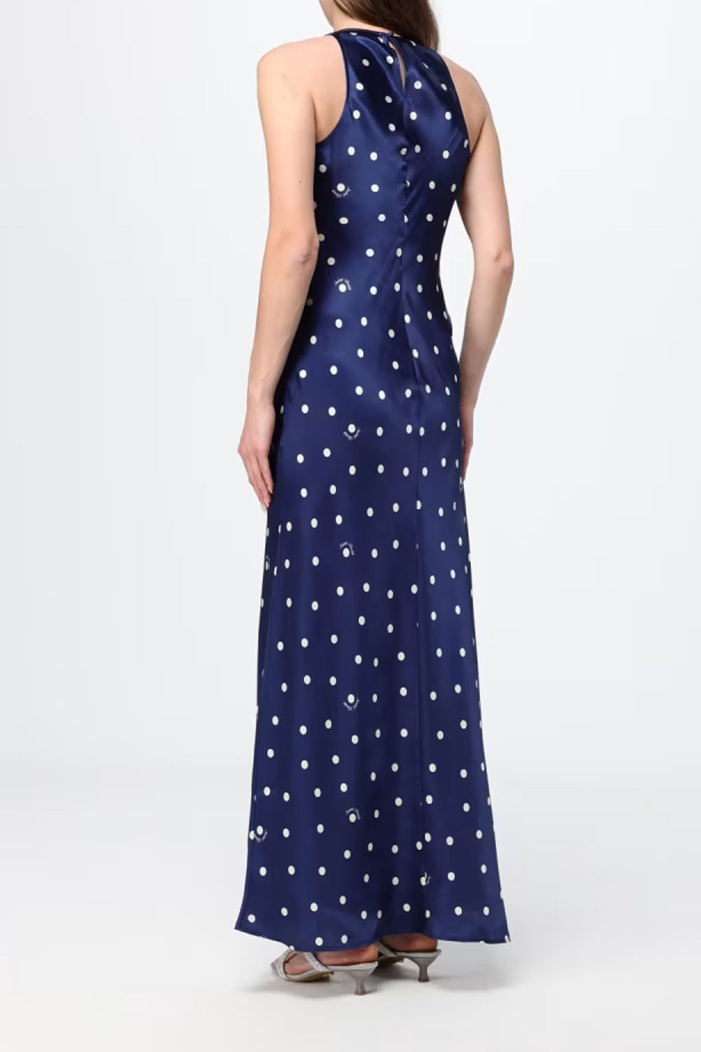 abito lungo sottoveste a pois KTY0001 -01651L Mc2 Saint Barth 