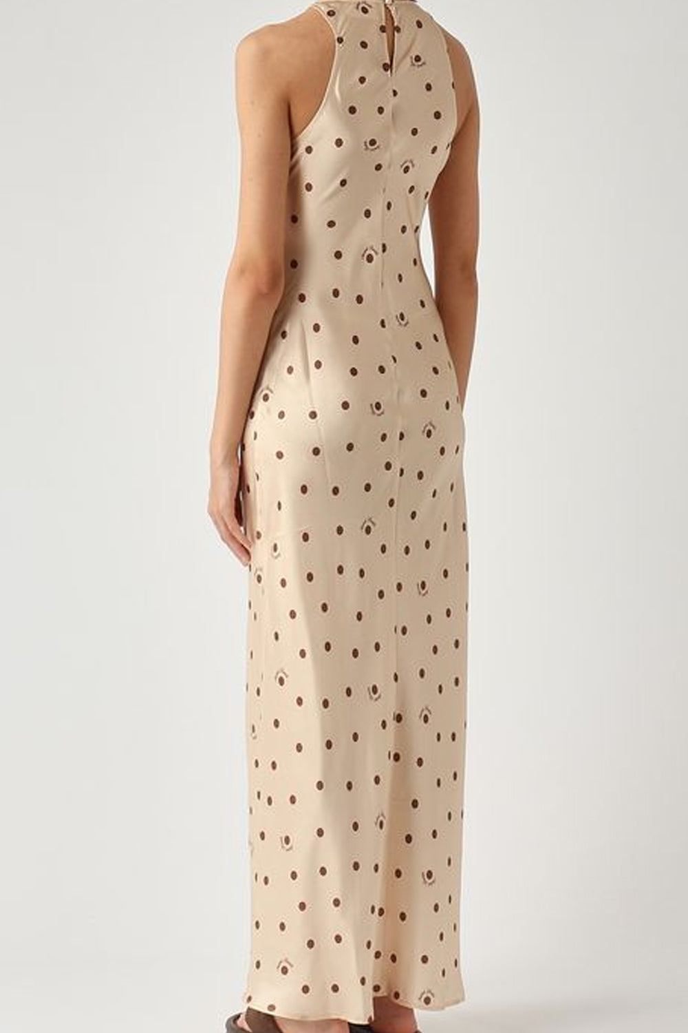 abito lungo sottoveste a pois KTY0001 -08001L Mc2 Saint Barth 
