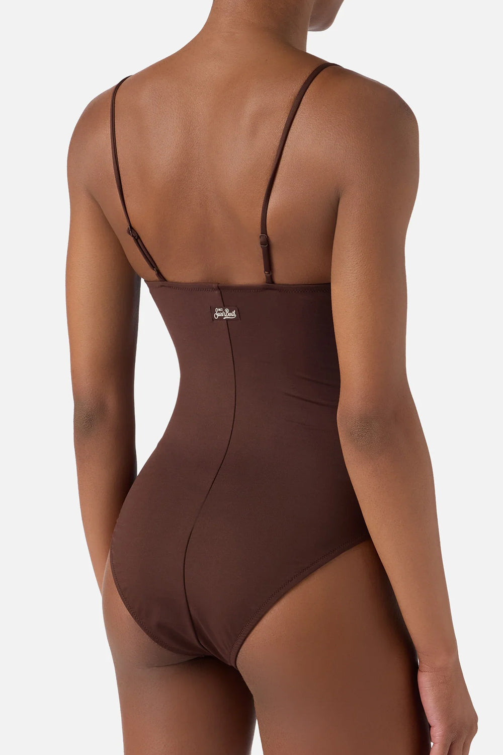 Costume intero MC2 Saint Barth con scollo a cuore e ricami di perline MEDE002 -08586L Mc2 Saint Barth 