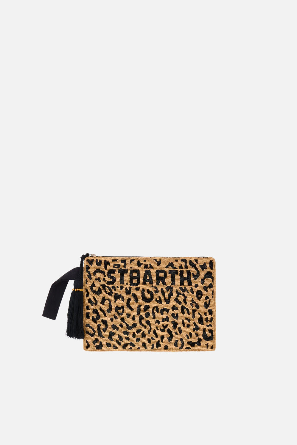 Pouch Pearl con fantasia leopardata in perline POU0002 -00653L Mc2 Saint Barth 