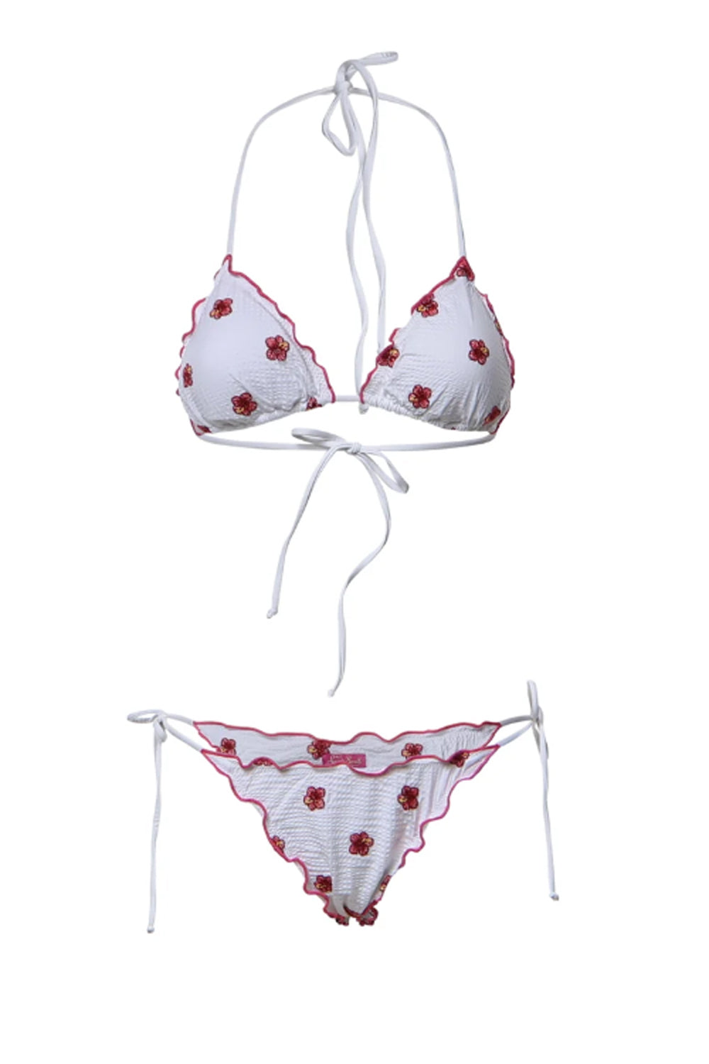 Bikini triangolo con fiori SAGI001 /00636L Mc2 Saint Barth 