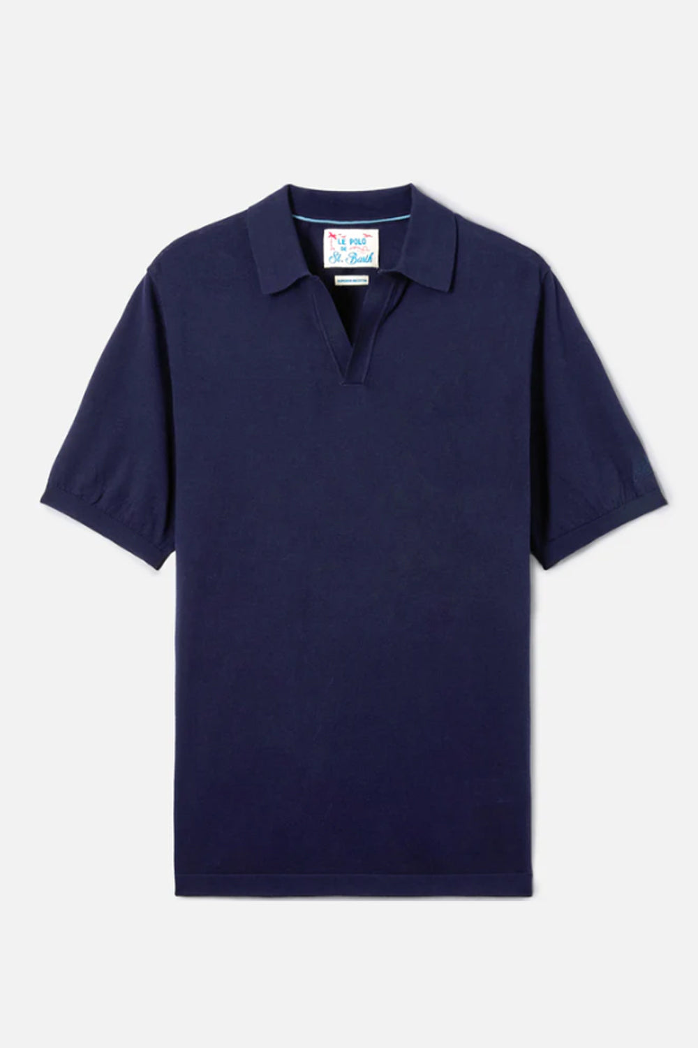 Polo Sloan in cotone pregiato high twist tinta unita SLO0001 -00097L Mc2 Saint Barth 