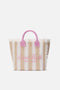 Borsa Vanity regular in canvas a righe verticali VANI001 -02596L Mc2 Saint Barth 