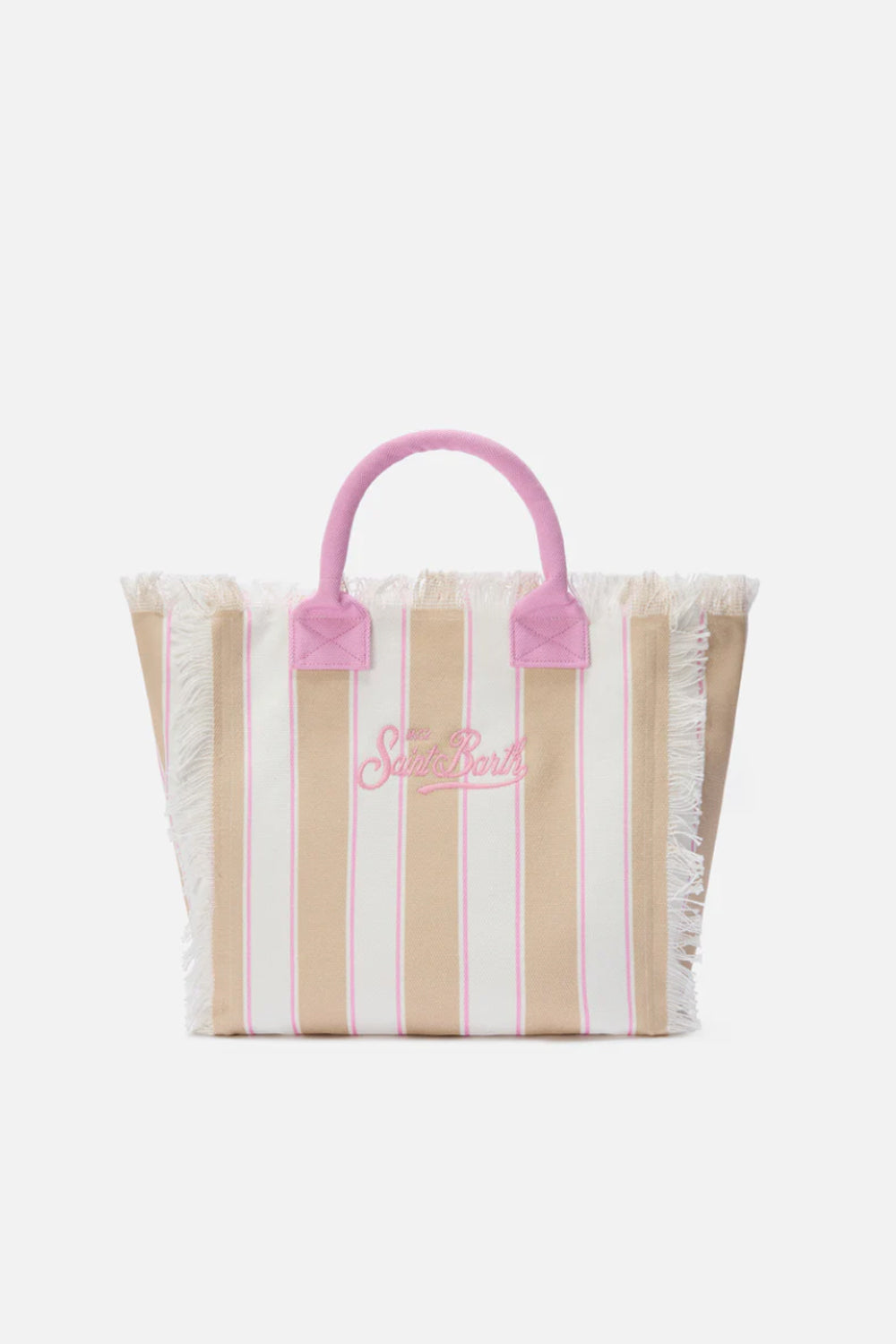 Borsa Vanity regular in canvas a righe verticali VANI001 -02596L Mc2 Saint Barth 