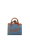 Borsa "Vanity Bag Midi" Sanit Barth in denim VANMD001 -01515L Mc2 Saint Barth 
