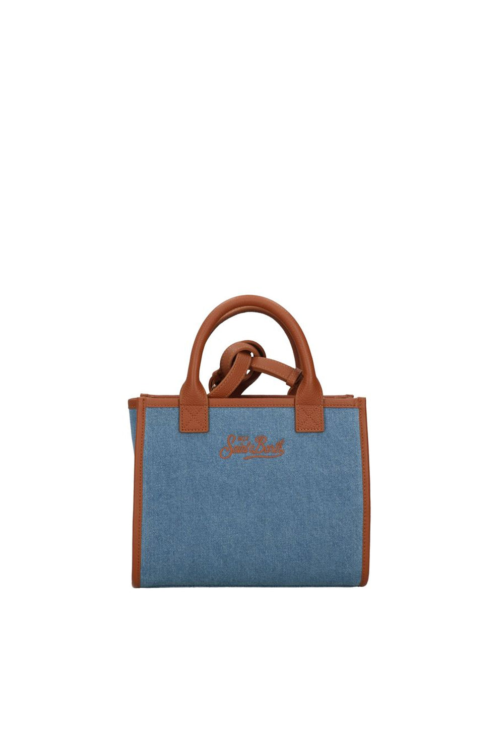 Borsa "Vanity Bag Midi" Sanit Barth in denim VANMD001 -01515L Mc2 Saint Barth 