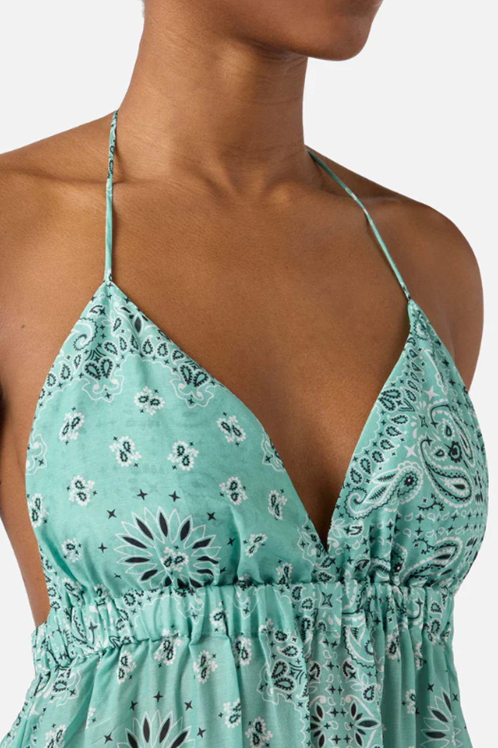 abito lungo stampa bandana ZUK0001 -01350L Mc2 Saint Barth 
