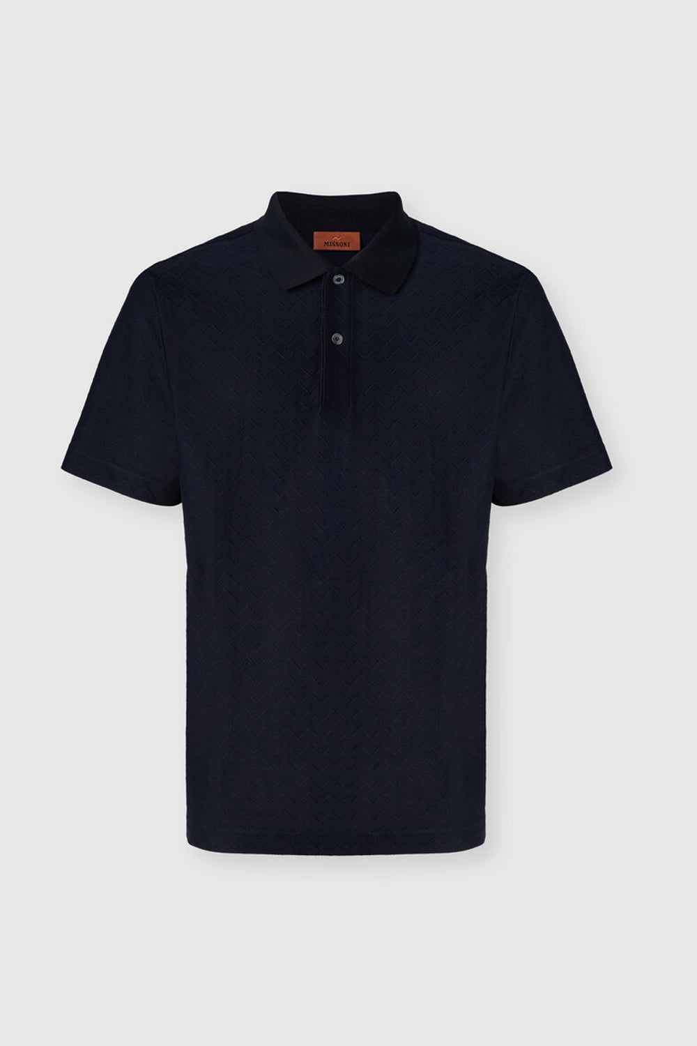 Polo in cotone jacquard con zig zag tono su tono BS26S201 BJ00QMS72P4 Missoni 