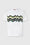 T-shirt girocollo in cotone con stampa zig zag irregolare