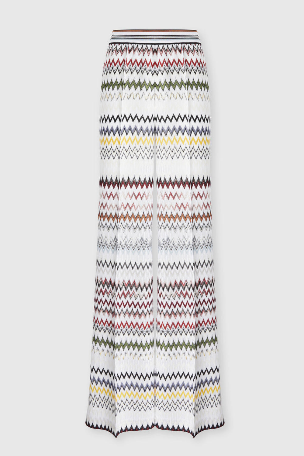 Pantaloni ampi in viscosa e cotone zig zag DS26SI09 BR0150S01K2 Missoni 