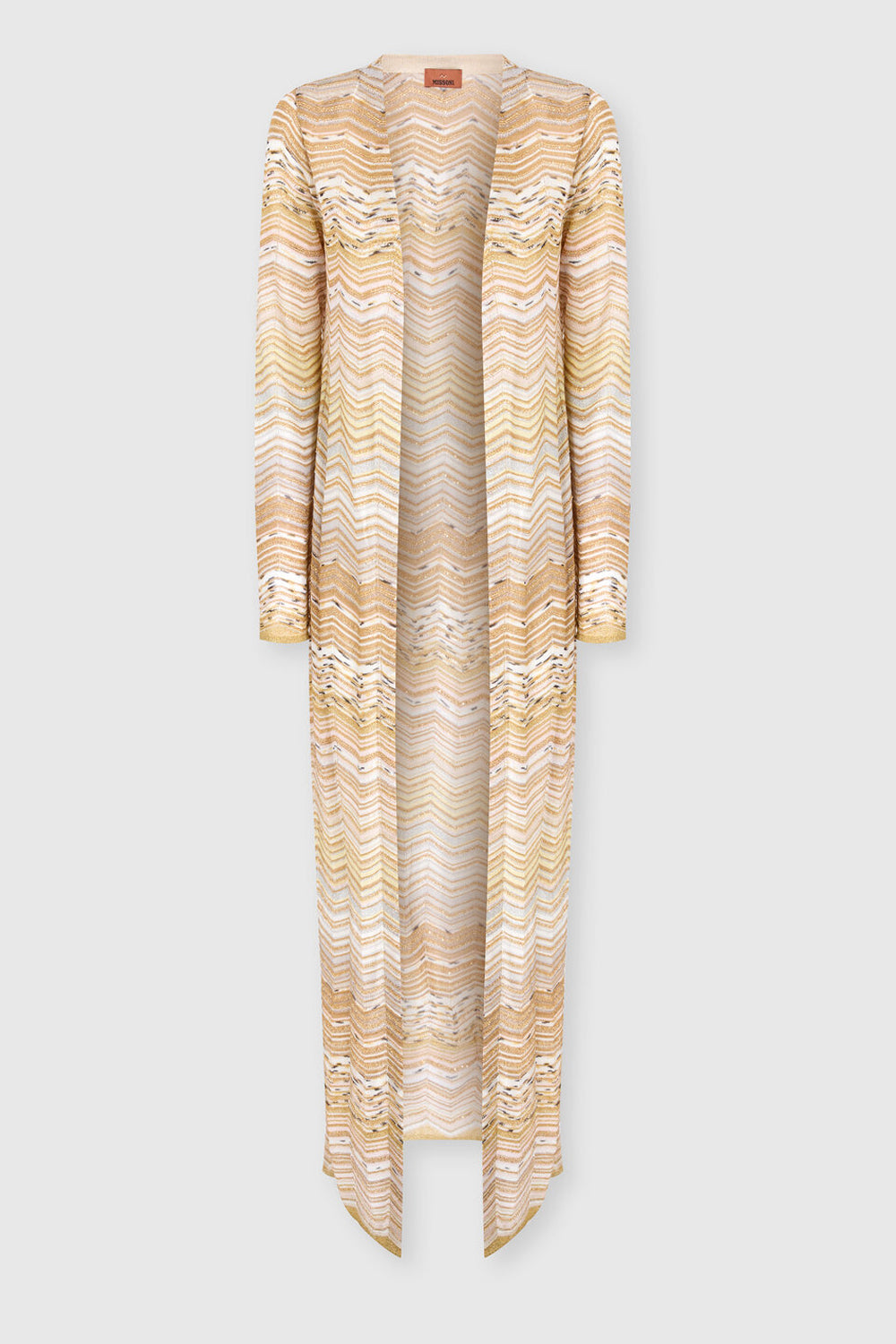 Cardigan lungo motivo chevron con paillettes DS26SM0H BK01H9SM9ZU Missoni 