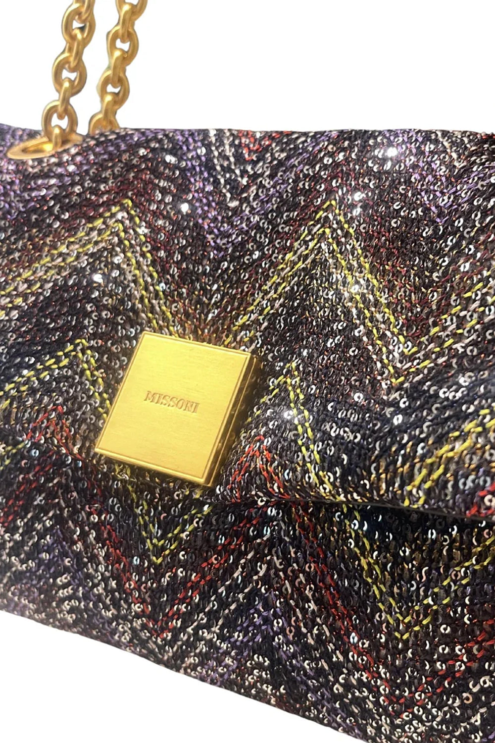 Soft Small Bag Caperdoni MI10097F 026YELLOW/BROWN Missoni 