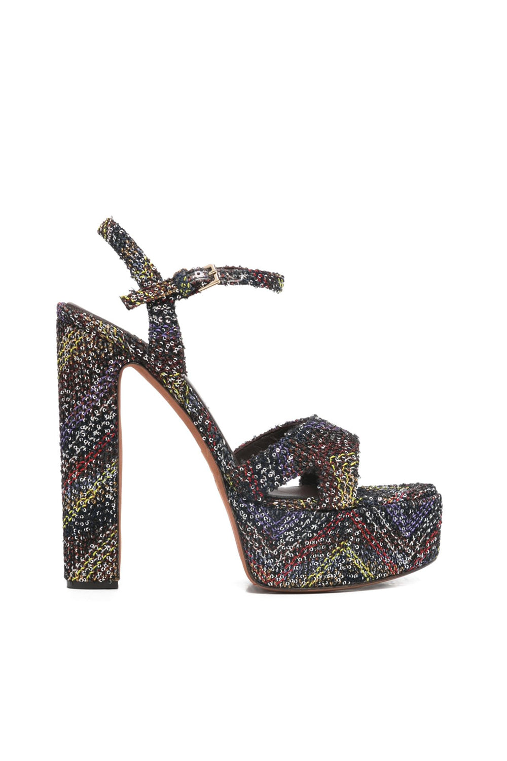 Sandali con tacco alto angela multicolore Missoni MWF092 026YELLOW/BROWN Missoni 