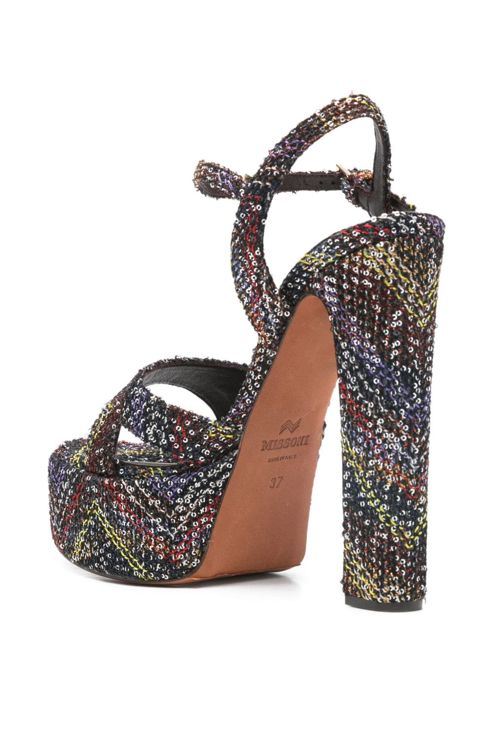 Sandali con tacco alto angela multicolore Missoni MWF092 026YELLOW/BROWN Missoni 
