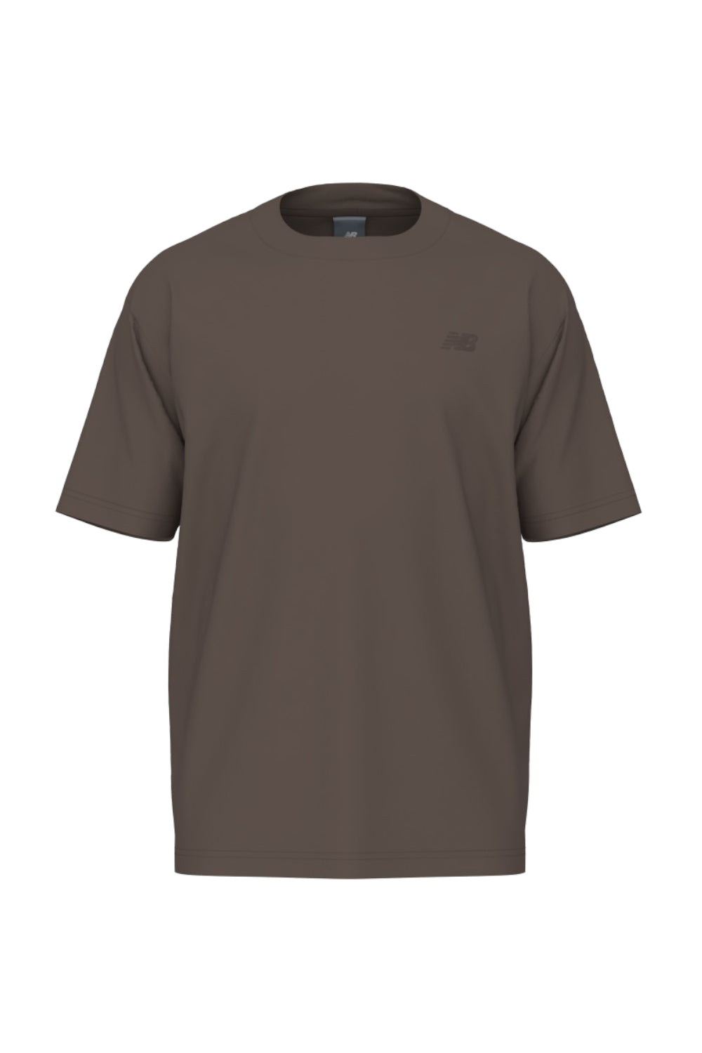 t-shirt girocollo a manica corta in cotone con scritta logo piccola sul petto a destra MT41533 ABP New Balance 