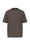 t-shirt girocollo a manica corta in cotone con scritta logo piccola sul petto a destra