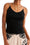Top Donna a Coste con Spalline a Catena e Strass
