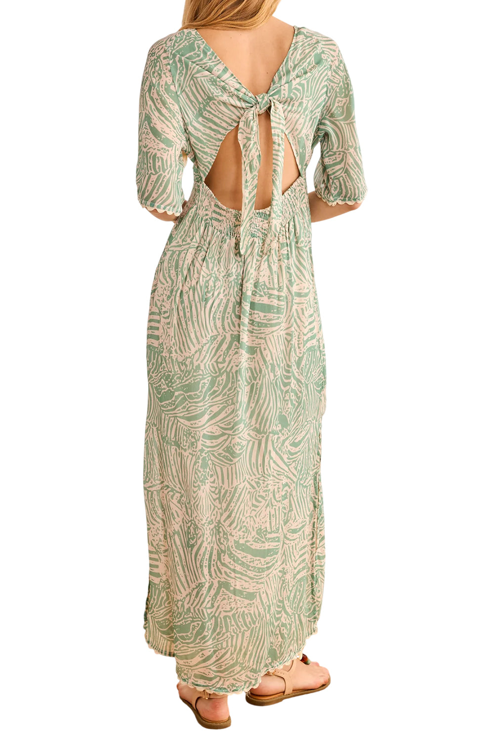 Abito Lungo Donna Cut-Out Bicolore GF.RYOKAN ACQUA NKN Nekane 