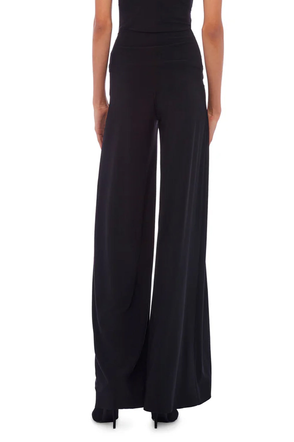 pantaloni in jersey gamba larga palazzo KK2277 PL112001 Norma Kamali 