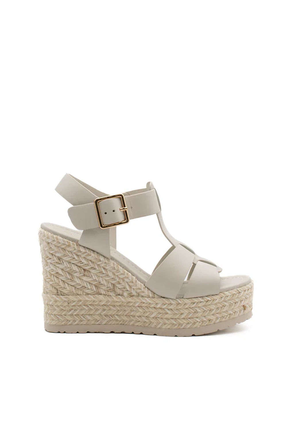 Sandalo OLIVIA con zeppa in pelle 100% OLIVIA /OFF WHITE Paloma Barcelò 
