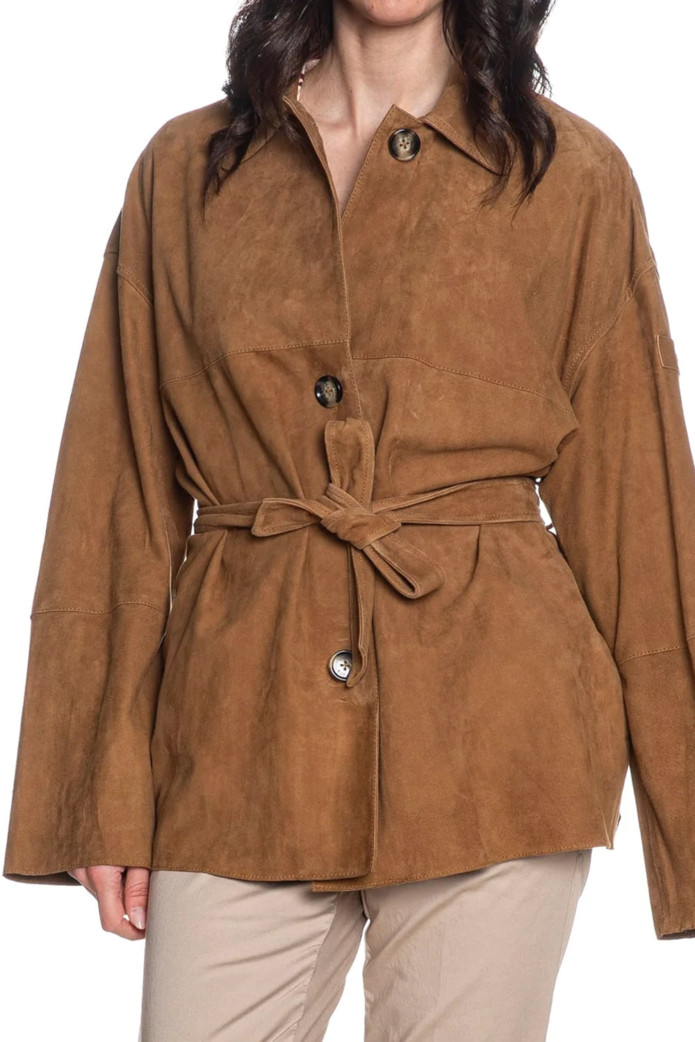 Trench Donna Peuterey Machuca Sue in Suede Corto Regular Fit PED5563 99012407466 Peuterey 