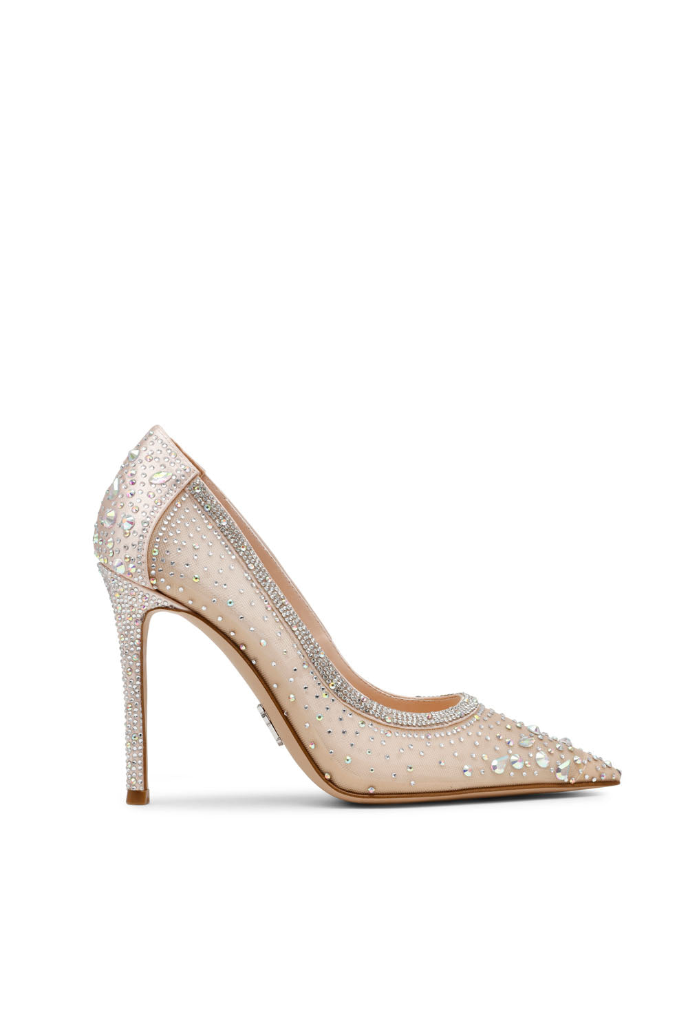 Décolleté effetto trasparente con strass ENCAGED CHAMPAGNE Steve Madden 