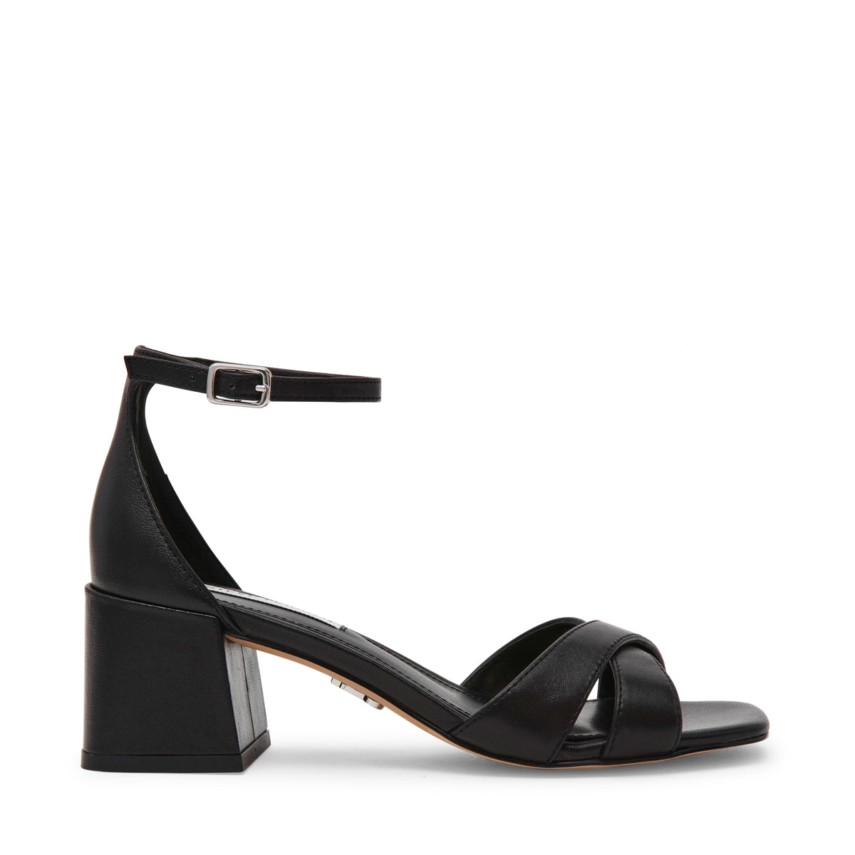 Sandali con tacco largo Steve Madden FERGIE BLACK LEATHER Steve Madden 