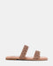 Sandalo Flat NYSSA con Doppia Fascia Intrecciata e Strass NYSSA ROSE GOLD Steve Madden 