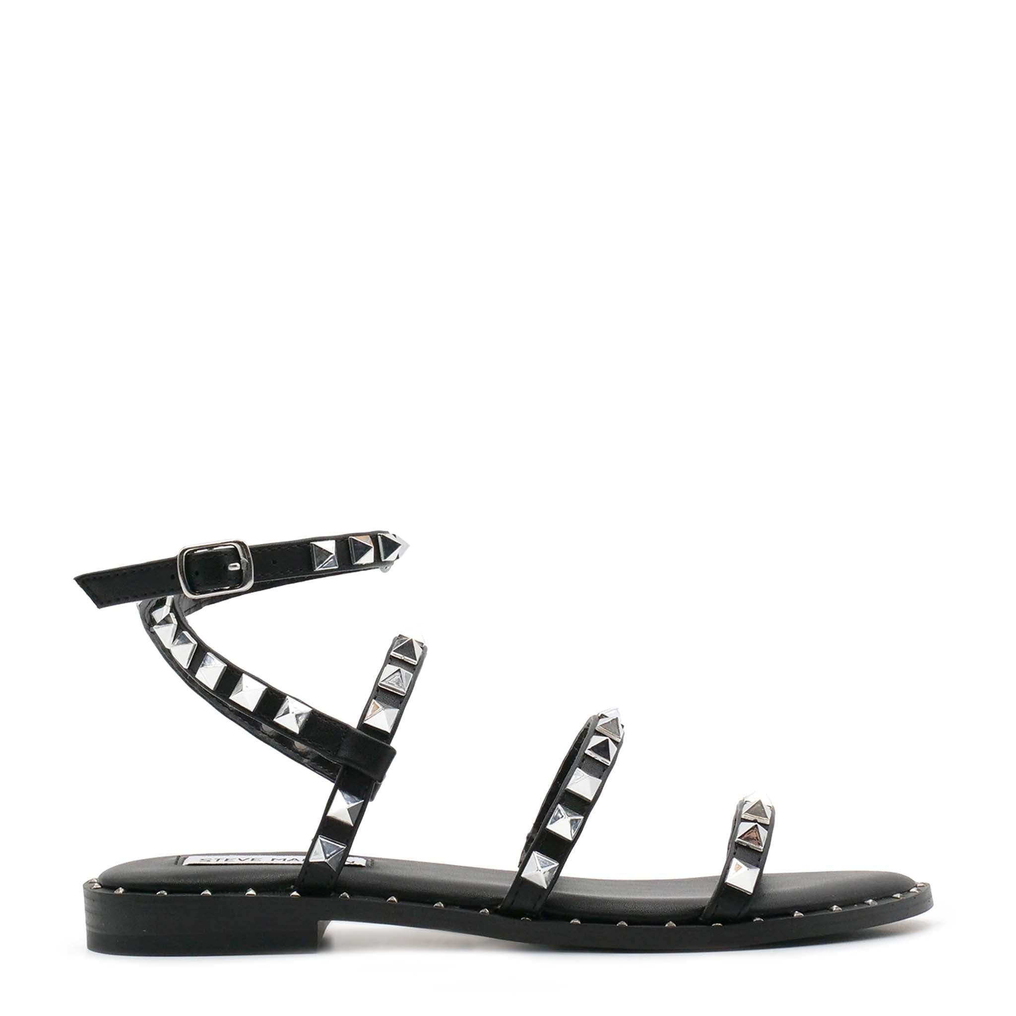 TRAVEL - sandalo basson borchie TRAVEL BLACK BLACK Steve Madden 