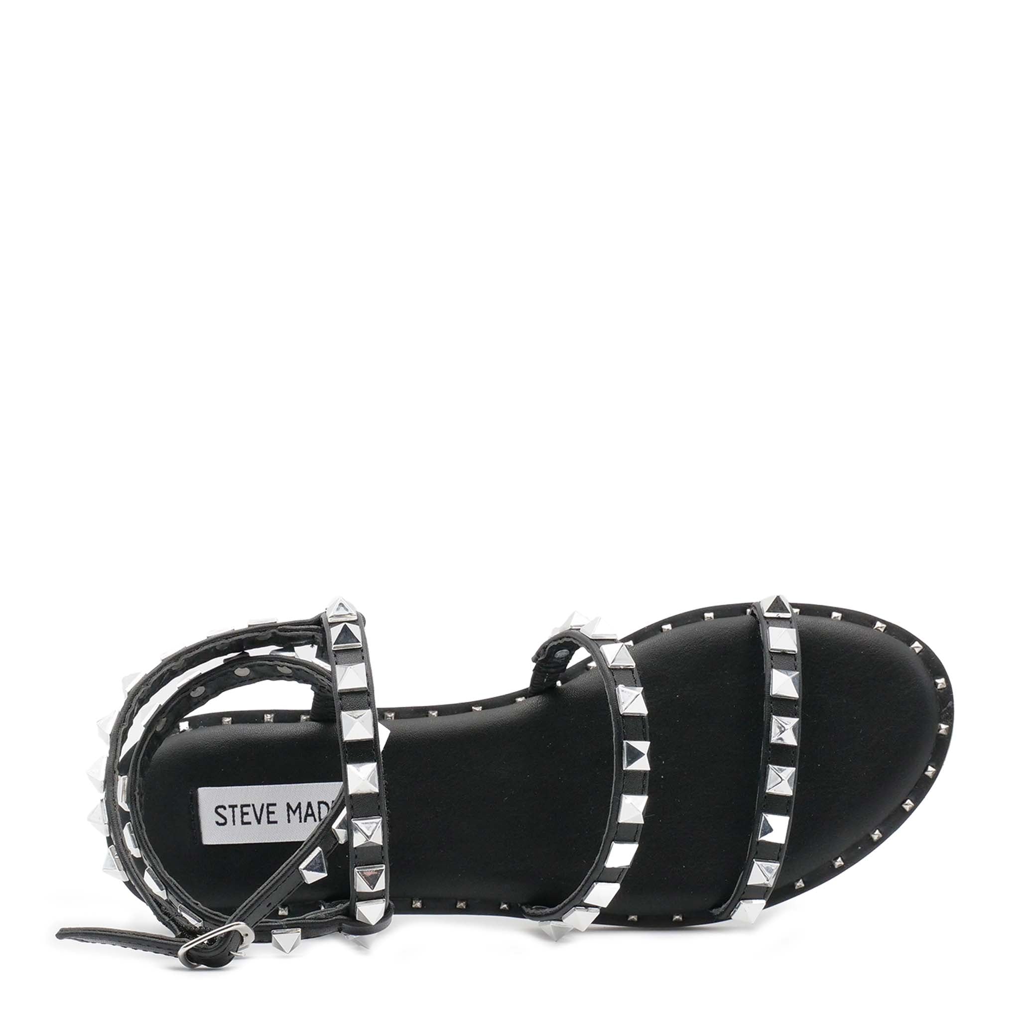 TRAVEL - sandalo basson borchie TRAVEL BLACK BLACK Steve Madden 