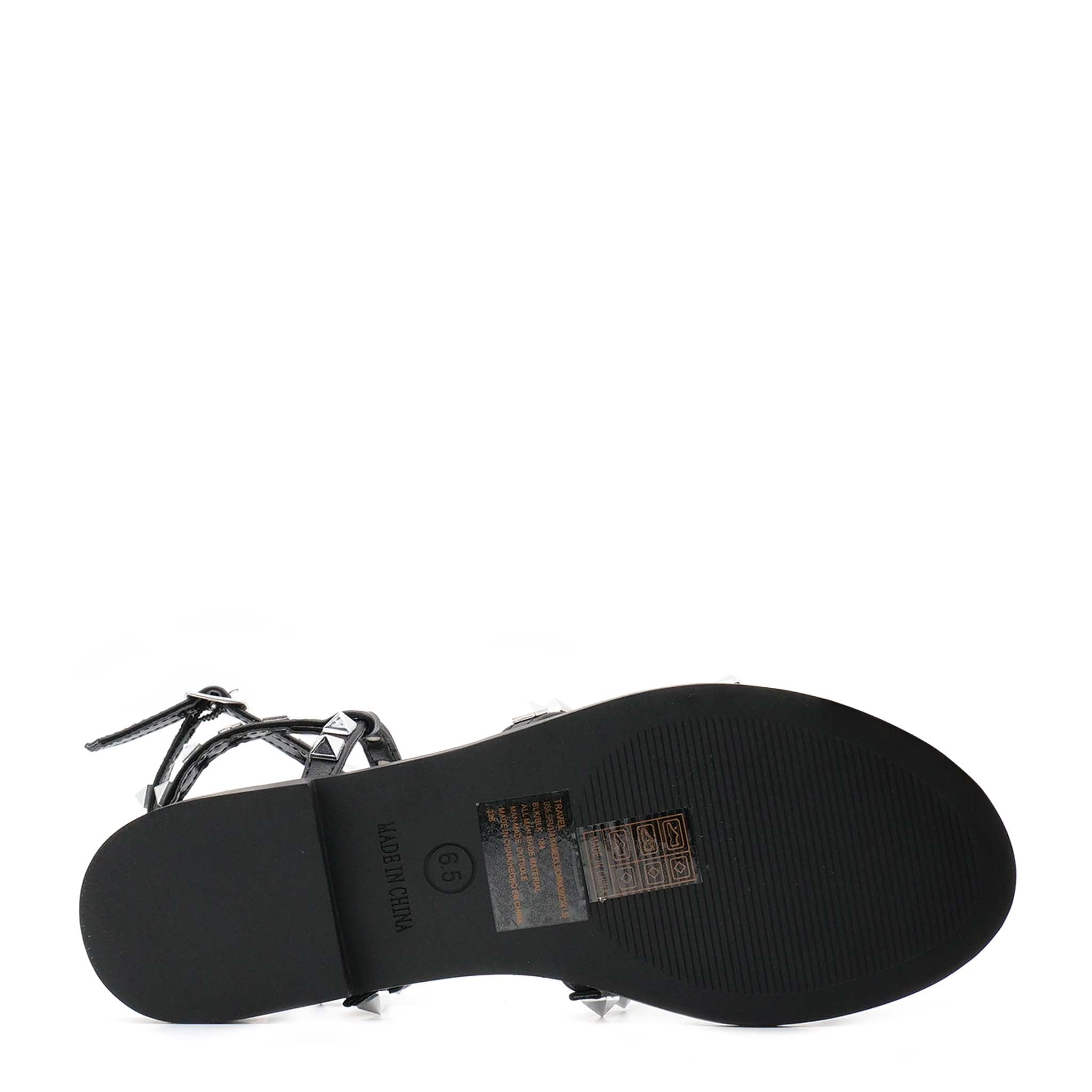 TRAVEL - sandalo basson borchie TRAVEL BLACK BLACK Steve Madden 
