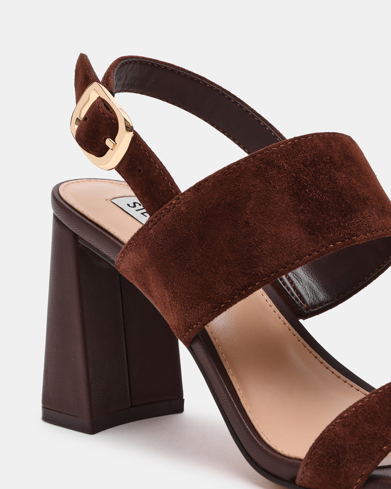 WENDIE - sandalo doppia fascia in suede WENDIE CHO BRN SD Steve Madden 