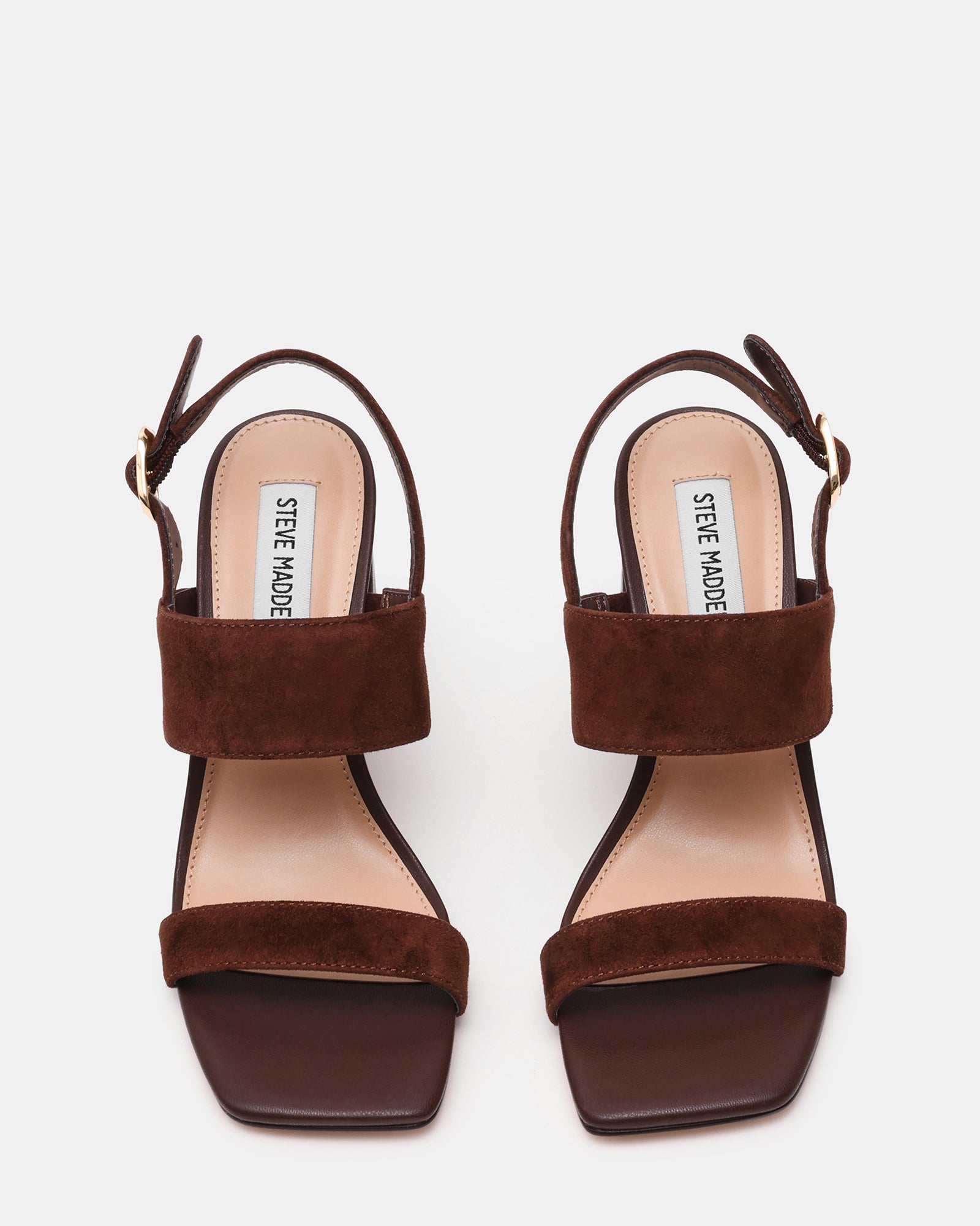WENDIE - sandalo doppia fascia in suede WENDIE CHO BRN SD Steve Madden 
