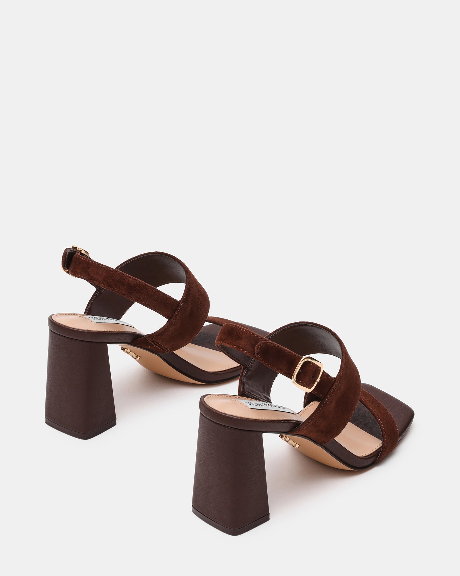 WENDIE - sandalo doppia fascia in suede WENDIE CHO BRN SD Steve Madden 