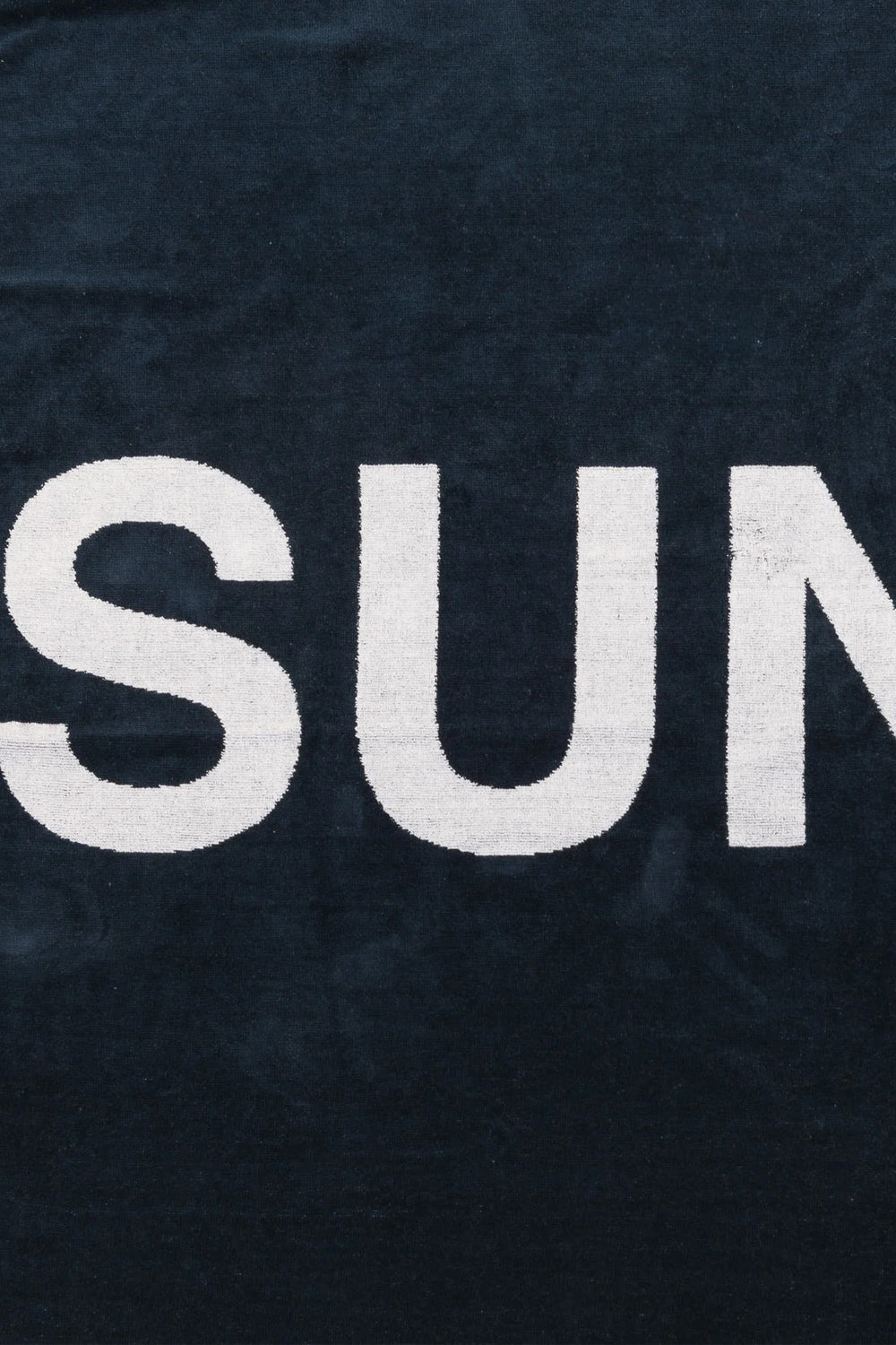telo mare in spugna con scritta in contrasto AM444ATC10UU 00701NAVY 01 Sundek 