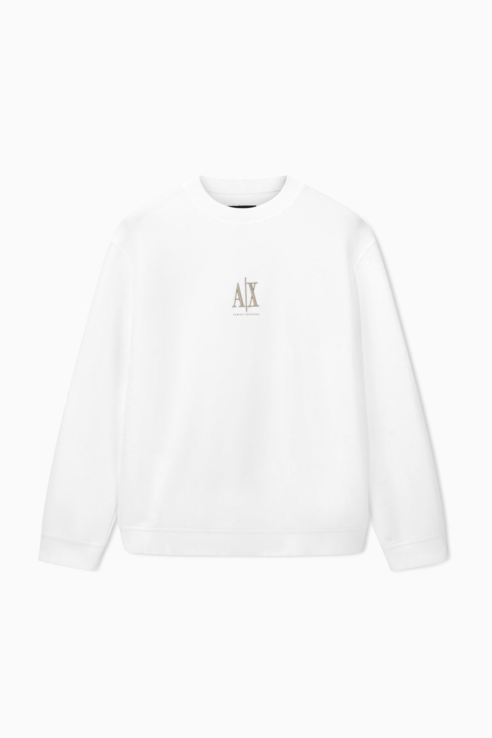 Felpa girocollo in cotone elasticizzato con logo Icon XM000368 AF10818U0009 Armani Exchange 
