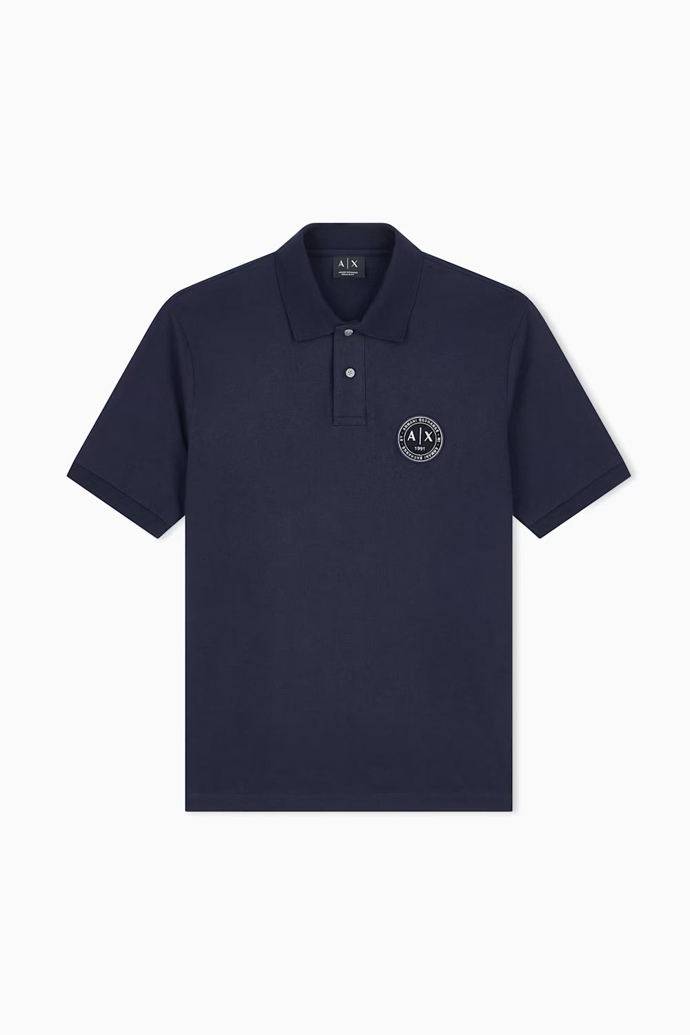 Polo vestibilità regular in piquet di cotone con patch logo XM002965 AF13026UB101 Armani Exchange 