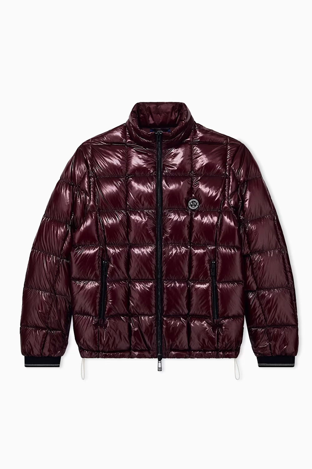 Piumino lucido trapuntato con zip e collo alto XM003474 AF23755U6004 Armani Exchange 