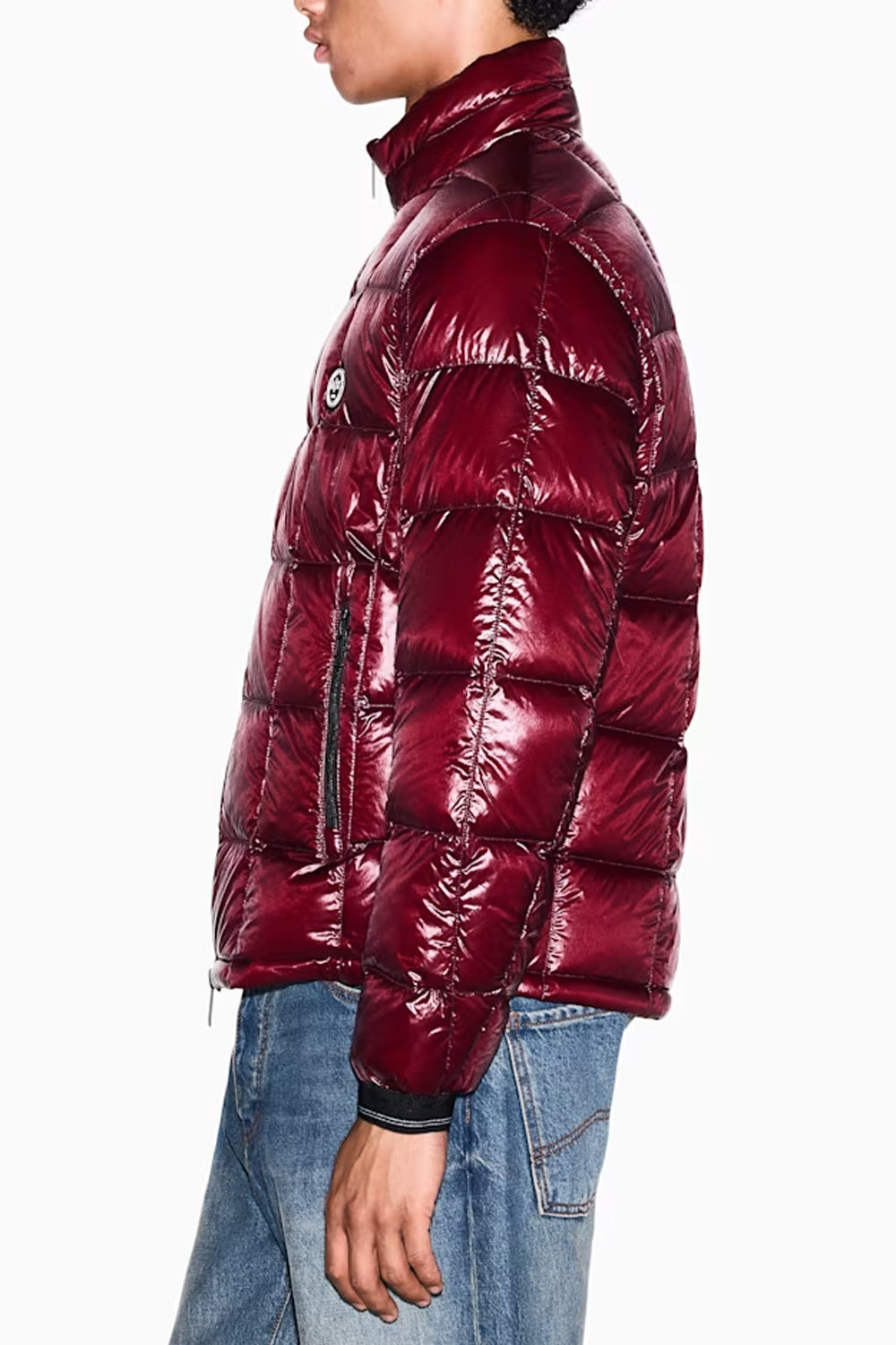Piumino lucido trapuntato con zip e collo alto XM003474 AF23755U6004 Armani Exchange 
