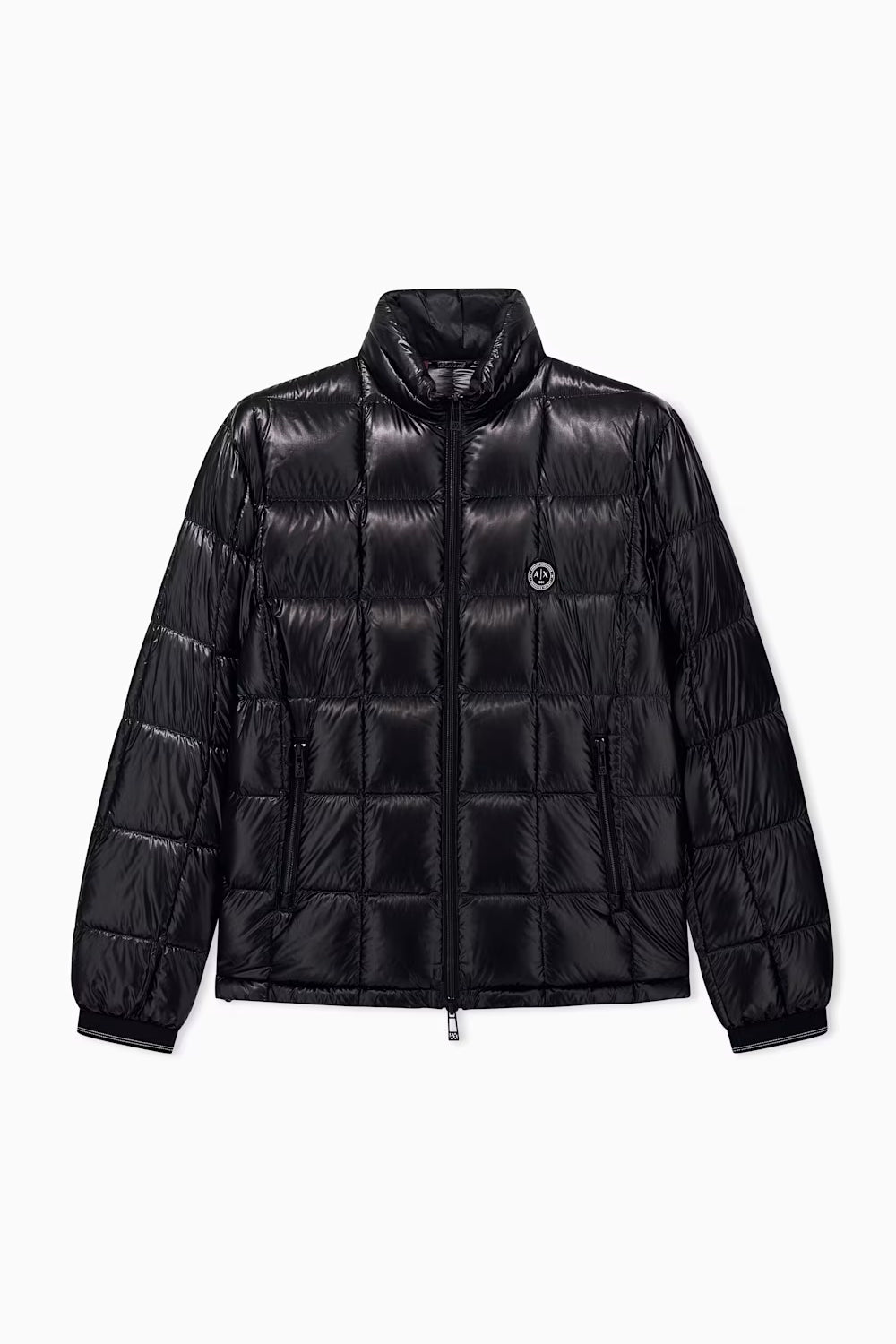Piumino lucido trapuntato con zip e collo alto XM003474 AF23755UC001 Armani Exchange 