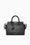 Borsa shopping con logo e tracolla rimovibile